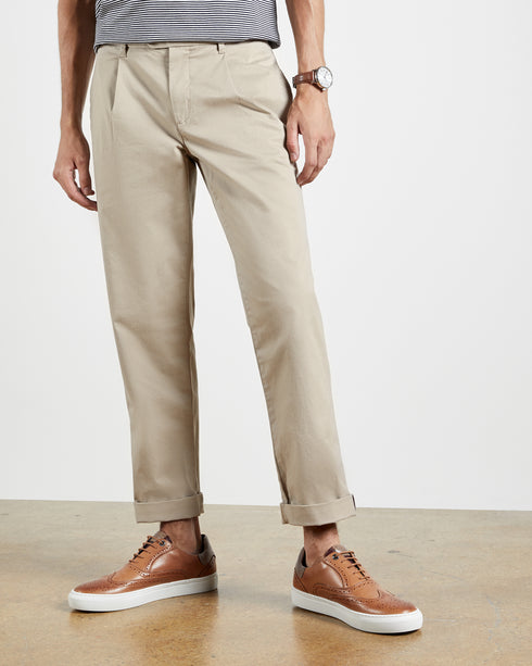 <P>Relaxed Fit Pleated Trouser</P>